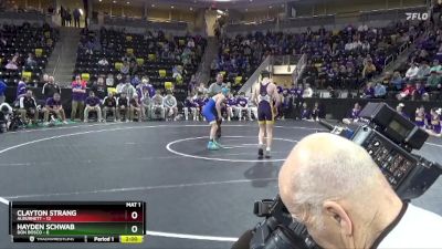 113 lbs Finals (1st & 3rd) - Clayton Strang, Alburnett vs Hayden Schwab, Don Bosco