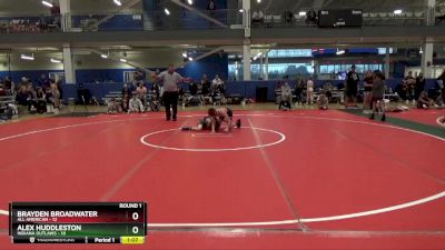 88 lbs Round 1 (16 Team) - Alex Huddleston, Indiana Outlaws vs Brayden Broadwater, All American