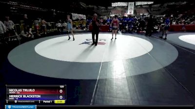 120 lbs Round 2 (16 Team) - Caleb Tatad, MDWA vs Gage Mckibben, IEWA