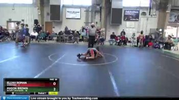 64 lbs Round 5 (8 Team) - Mason Brown, NCWAY Crusaders vs Elijah Roman, Scorpions