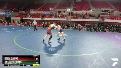 150 lbs Round 1 (16 Team) - Drew Clarno, Dripping Springs vs Ethan Schneider, Keller Timber Creek