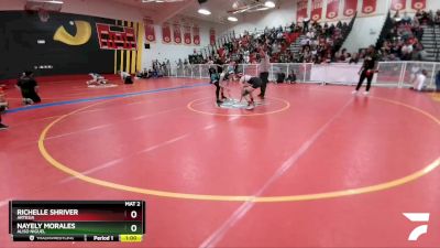 121 lbs Cons. Round 3 - Nayely Morales, Aliso Niguel vs Richelle Shriver, Artesia