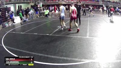 125 lbs Cons. Round 2 - Tate Brodersen, Randolph Wrestling Club vs Will Berlie, 2TG