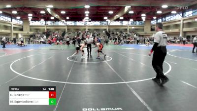 138 lbs Semifinal - George Binikos, Tenafly vs Mateo Sgambellone, St. Joseph Regional