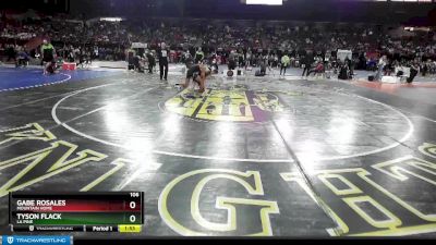 106 lbs Semifinal - Gabe Rosales, Mountain Home vs Tyson Flack, La Pine