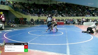 88 lbs Quarterfinal - Raeya Perkins, Team Tulsa Wrestling Club vs Myleigh Souza, Southmoore SaberCats Wrestling