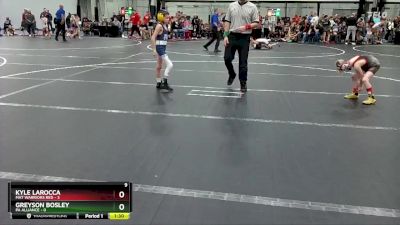 52 lbs Round 2 (4 Team) - Greyson Bosley, PA Alliance vs Kyle LaRocca, Mat Warriors Red