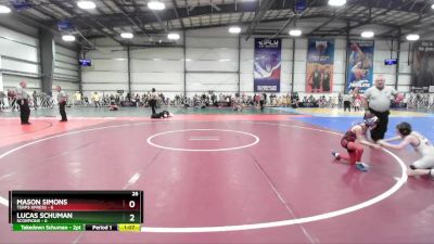 56 lbs Rd# 6- 9:00am Saturday Final Pool - Mason Simons, Terps XPress vs Lucas Schuman, Scorpions