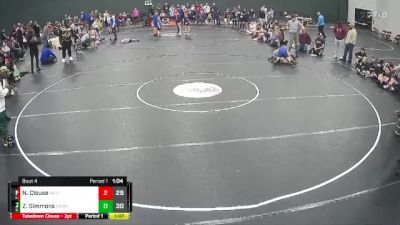 115 lbs Round 2 (4 Team) - Zayne Simmons, Summerville vs Nolan Clouse, Legacy Elite