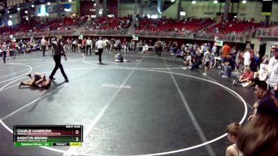 75 lbs Quarterfinal - Kashton Brown, Beatrice Wrestling Club vs Charlie Haneborg, Midwest Destroyers Wrestling Club