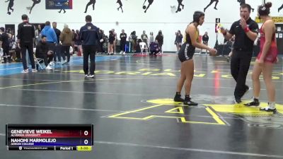 155 lbs Cons. Round 1 - Genevieve Weikel, Alvernia University vs Nahomi Marmolejo, Adrian College