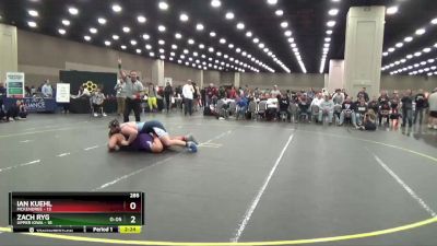 285 lbs Round 1 (16 Team) - Ian Kuehl, McKendree vs Zach Ryg, Upper Iowa