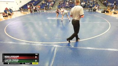 165 lbs Champ. Round 1 - Carter Friend, Wisconsin-Eau Claire vs Noah Leisgang, Wisconsin-La Crosse