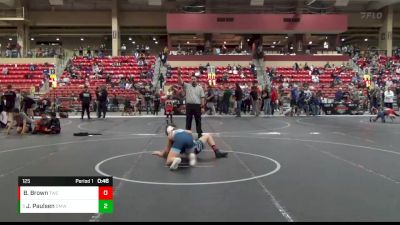 125 lbs Cons. Round 4 - Jackson Paulsen, Open Mats Wrestling Club vs Brody Brown, Thunderbird Wrestling Club