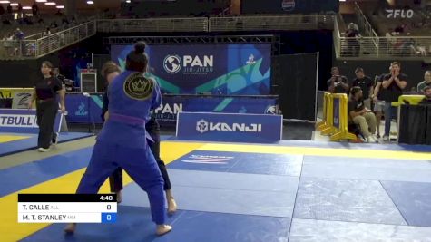 TATIANA CALLE vs MARY T. STANLEY 2024 Pan Jiu Jitsu IBJJF Championship