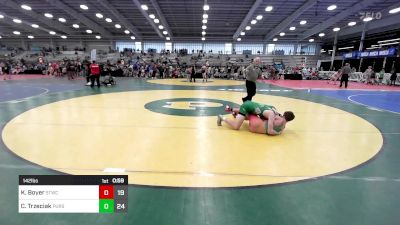 142 lbs Rr Rnd 1 - Kaiden Boyer, Shore Thing Beach vs Cole Trzeciak, Pursuit Wrestling Academy