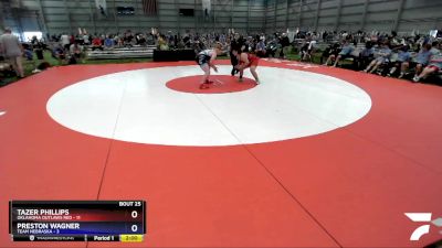 285 lbs 4th Wrestleback (16 Team) - Tazer Phillips, Oklahoma Outlaws Red vs Preston Wagner, Team Nebraska