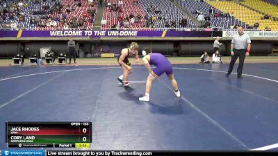 133 lbs Round 2 - Cory Land, Northern Iowa vs Jace Rhodes, Iowa