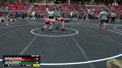 120 lbs 1st Place Match - Aaliah Guebara, Maize Wrestling Club vs Victoria Powers, Nebraska Wrestling Academy