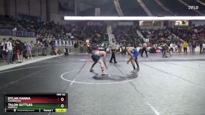 138 lbs Semifinal - Talon Suttles, Winfield vs Dylan Hanna, Clearwater