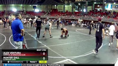 175 lbs Cons. Round 4 - Hunter Gall, Clarkson Leigh vs Alex Ventura, Norfolk Jr Wrestling Club