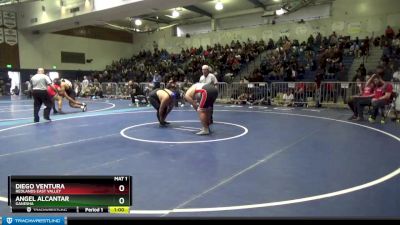 285 lbs Cons. Round 2 - Diego Ventura, Redlands East Valley vs Angel Alcantar, Ganesha