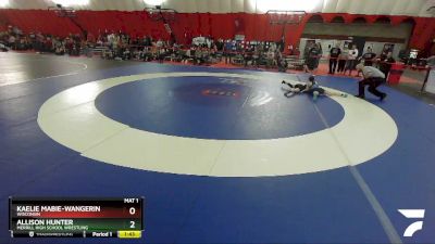 100-106 lbs Round 2 - Allison Hunter, Merrill High School Wrestling vs Kaelie Mabie-Wangerin, Wisconsin