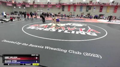 116 lbs Cons. Round 4 - Shaina Hyre, Wisconsin-Stevens Point vs Abby Nelson, Wisconsin-Stevens Point