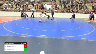 90-95 lbs Quarterfinal - Justin Margulis, Alpha Wrestling Club vs Ethan Grizzle, Dragons Junior Wrestling Club