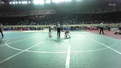 80 lbs Round Of 32 - Bostik Marple, Tuttle vs Maddix Blue, Owasso Junior High