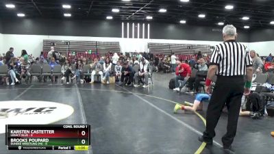 60 lbs Semis & 1st Wrestleback (8 Team) - Karsten Castetter, Legacy Blue vs Brooks Poupard, Dundee Wrestling (MI)