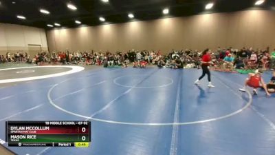 87-92 lbs Round 2 - Mason Rice, Texas vs Dylan McCollum, Spartan Mat Club