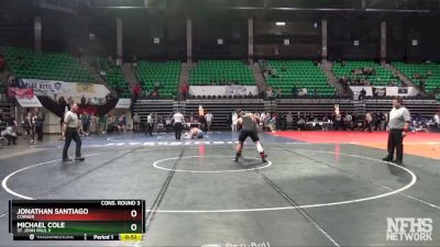 182 lbs Cons. Round 3 - Jonathan Santiago, Corner vs Michael Cole, St. John Paul II