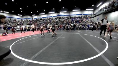 90 lbs Quarterfinal - Brantley Starks, Tecumseh Youth Wrestling vs Isaac Hartman, Ada Youth Wrestling