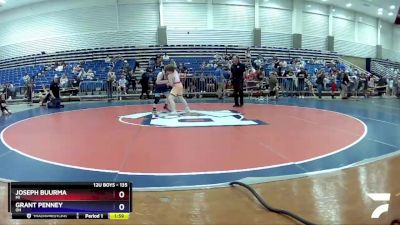 135 lbs Round 1 - Joseph Buurma, MI vs Grant Penney, OH