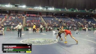 3A 145 lbs Champ. Round 1 - David Saunders, Currituck County vs Nasir Grant, Eastern Guilford