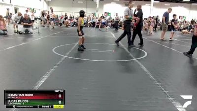 52 lbs Round 5 (8 Team) - Sebastian Burd, Mat Rats vs Lucas Ducos, FL Scorpions