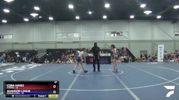 97 lbs Placement Matches (8 Team) - Cora Hayes, Florida vs Shannon Logue, Pennsylvania