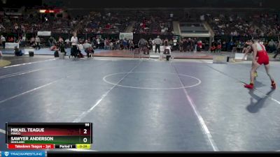 98 lbs Cons. Round 2 - Sawyer Anderson, Highland vs Mikael Teague, Minico