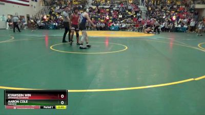 132 lbs Cons. Round 2 - Aaron Cole, MIDVIEW vs Kyawsein Win, SPRINGFIELD(Akron)