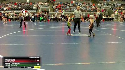 45 lbs Quarterfinal - Kruz Lathrum, The Best Wrestler vs Kyan Keys, Millard South