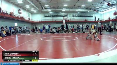 80 lbs Champ. Round 3 - Jeremy Carver, Contender Wrestling Academy vs John Crowley, Region Wrestling Academy