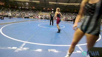 110 lbs Round Of 16 - Brooklyn Church, Wagoner Takedown Club vs Calli Taylor, Clinton Youth Wrestling