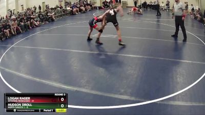 102 lbs Round 3 (6 Team) - Hudson Droll, North Dakota 1 vs Logan Rager, Wyoming Renegades