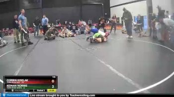 115 lbs Keinan Norris, Team Bear White vs Corbin Kiselak, Team Bear Red