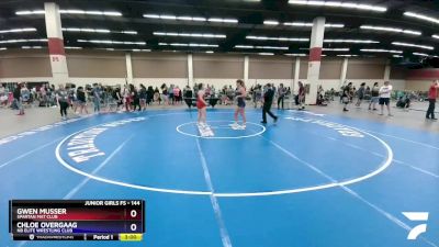 144 lbs Cons. Semi - Gwen Musser, Spartan Mat Club vs Chloe Overgaag, NB Elite Wrestling Club