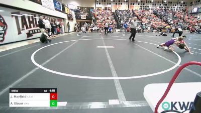 58 lbs Quarterfinal - Jiggs Mayfield, R.A.W. vs Abel Glover, Vian Wrestling Club