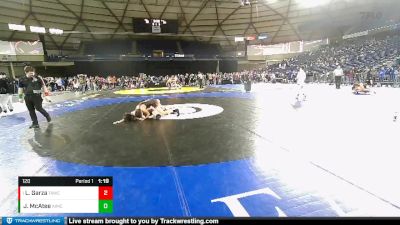 120 lbs Semifinal - Luke Garza, Team Aggression Wrestling Club vs Jaxon McAtee, Askeo International Mat Club