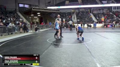 130 lbs Champ. Round 1 - Heidi Fraser, WR-Topeka Blue Thunder vs Maia Dolinar, Piper Wrestling Club