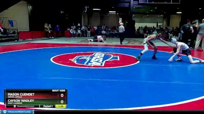 1A-106 lbs Quarterfinal - Cayson Wadley, East Laurens vs Mason Cuendet, Social Circle